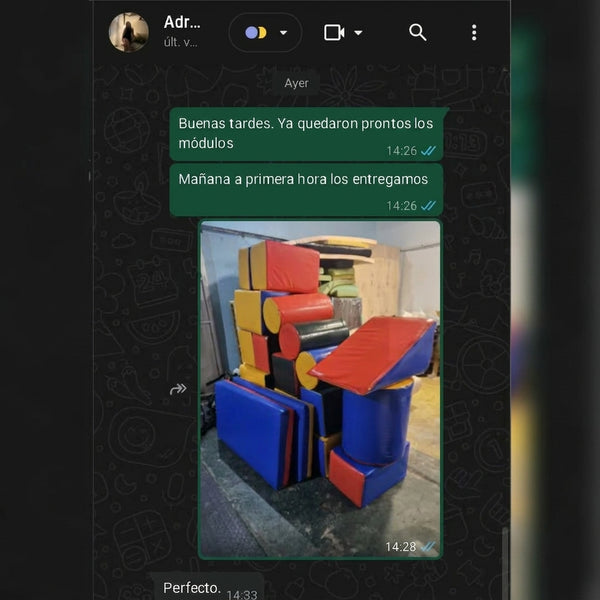 Testimonio de cliente por WhatsApp